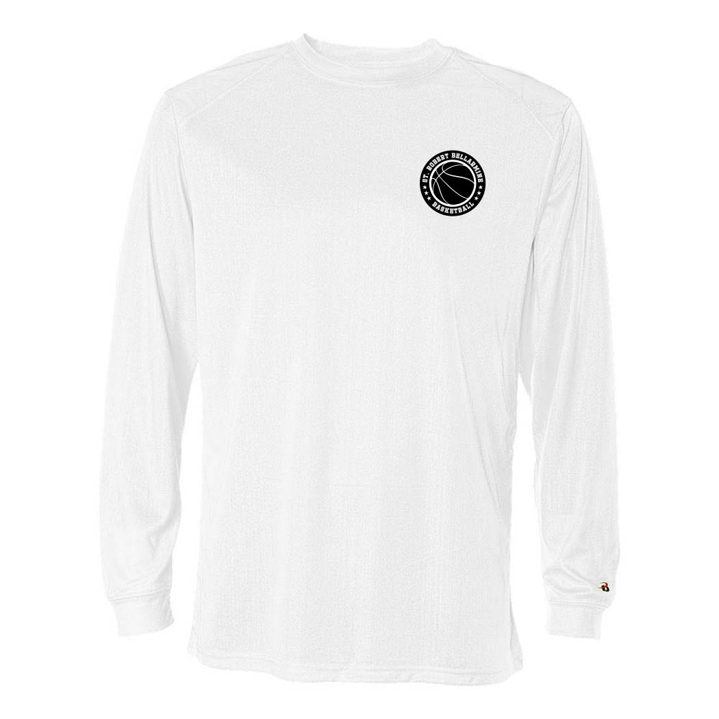 Basketball Badge ~ Long Sleeve Performance T-Shirt ~ St. Robert Bellarmine Academy
