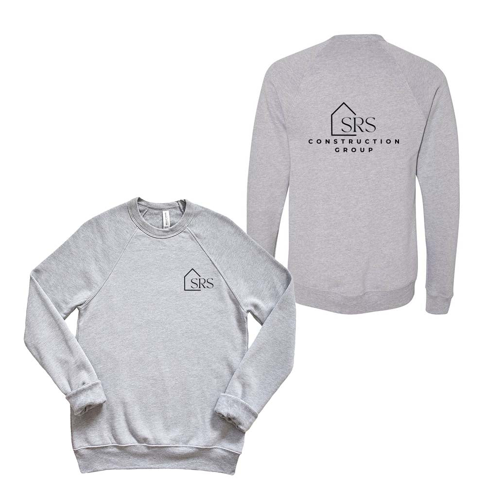 Logo ~ Raglan Crewneck Sweatshirt ~ SRS Construction