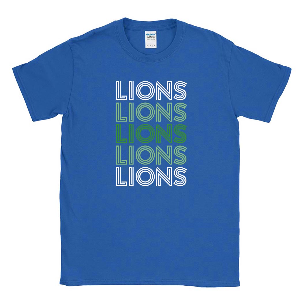 Mascot Head with Text ~ Cotton T-Shirt ~ Washburne School