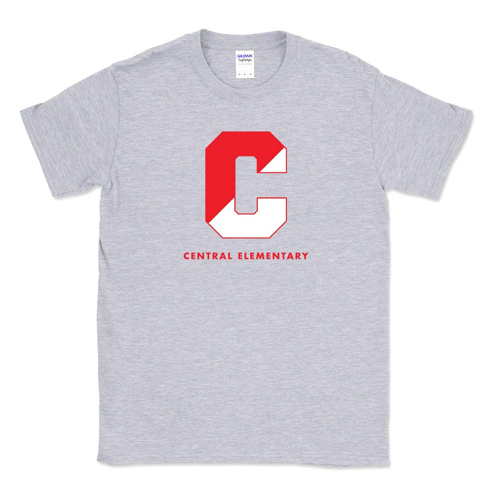 Split C ~ Cotton T-Shirt ~ Central Elementary School - Wilmette