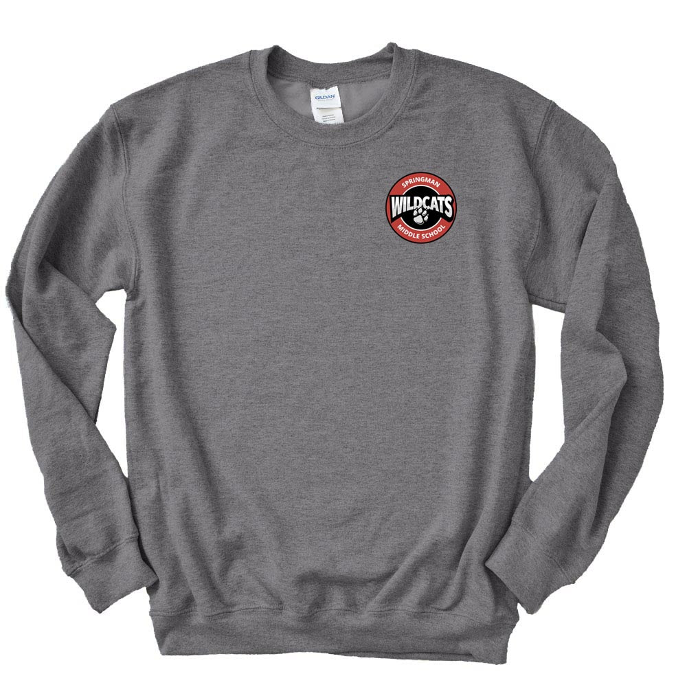 WILDCATS LOGO SWEATSHIRT ~ SPRINGMAN MIDDLE SCHOOL ~ youth and adult ~ classic unisex fit