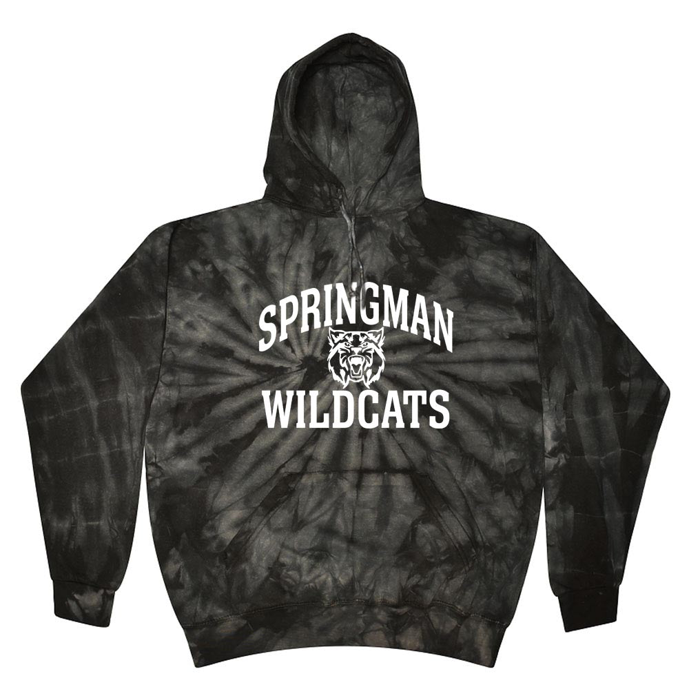 Mascot Arc ~ Tie-Dye Hoodie~ Springman Middle School