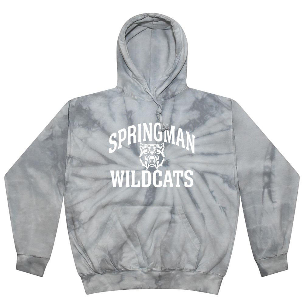 Mascot Arc ~ Tie-Dye Hoodie~ Springman Middle School