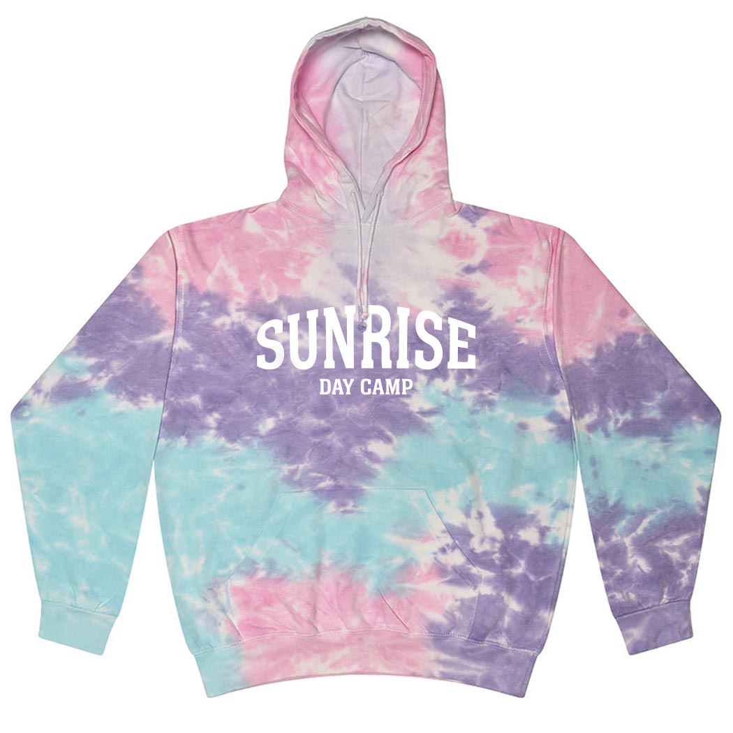 Sunrise Arch ~ Tie Dye Hoodie ~ Sunrise Day Camp - Chicago