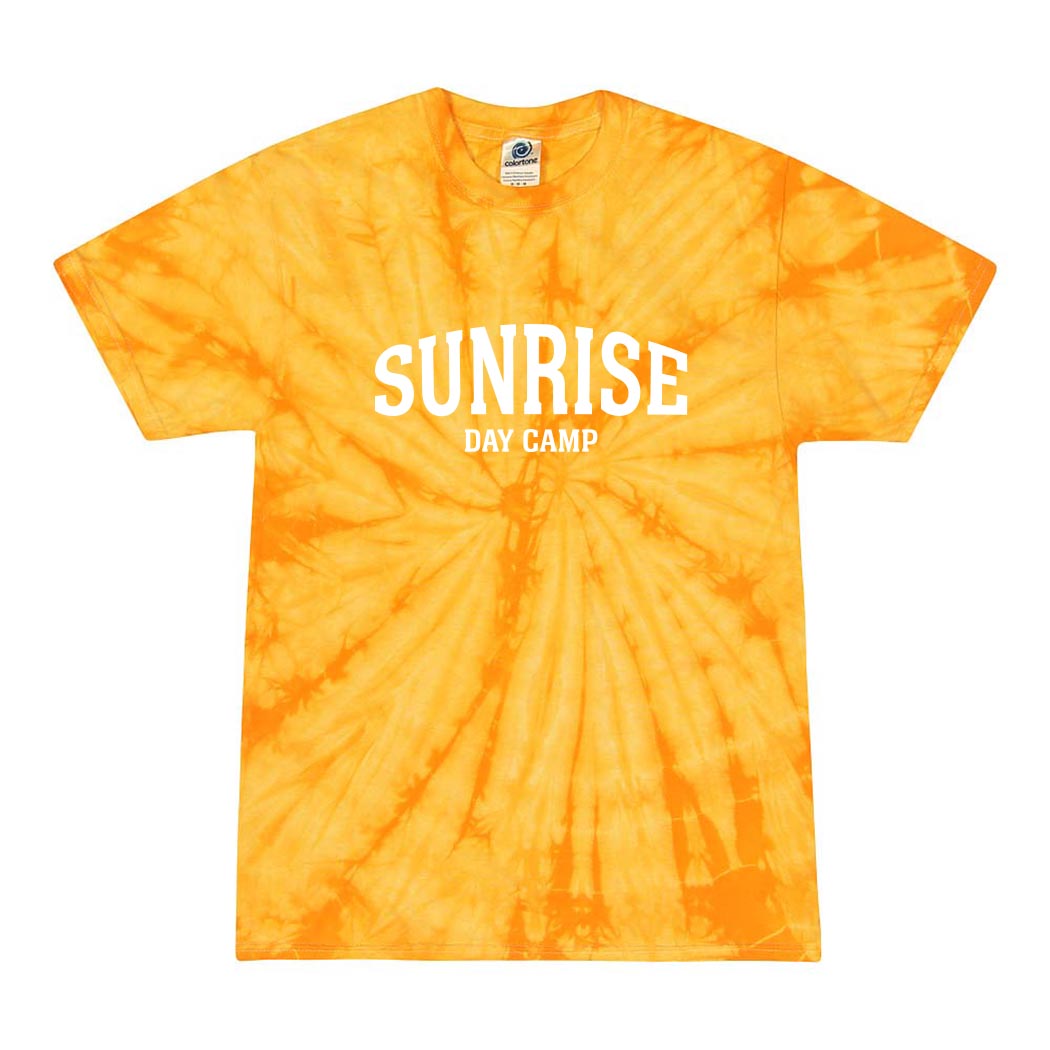 Sunrise Arch ~ Tie Dye T-Shirt ~ Sunrise Day Camp - Chicago