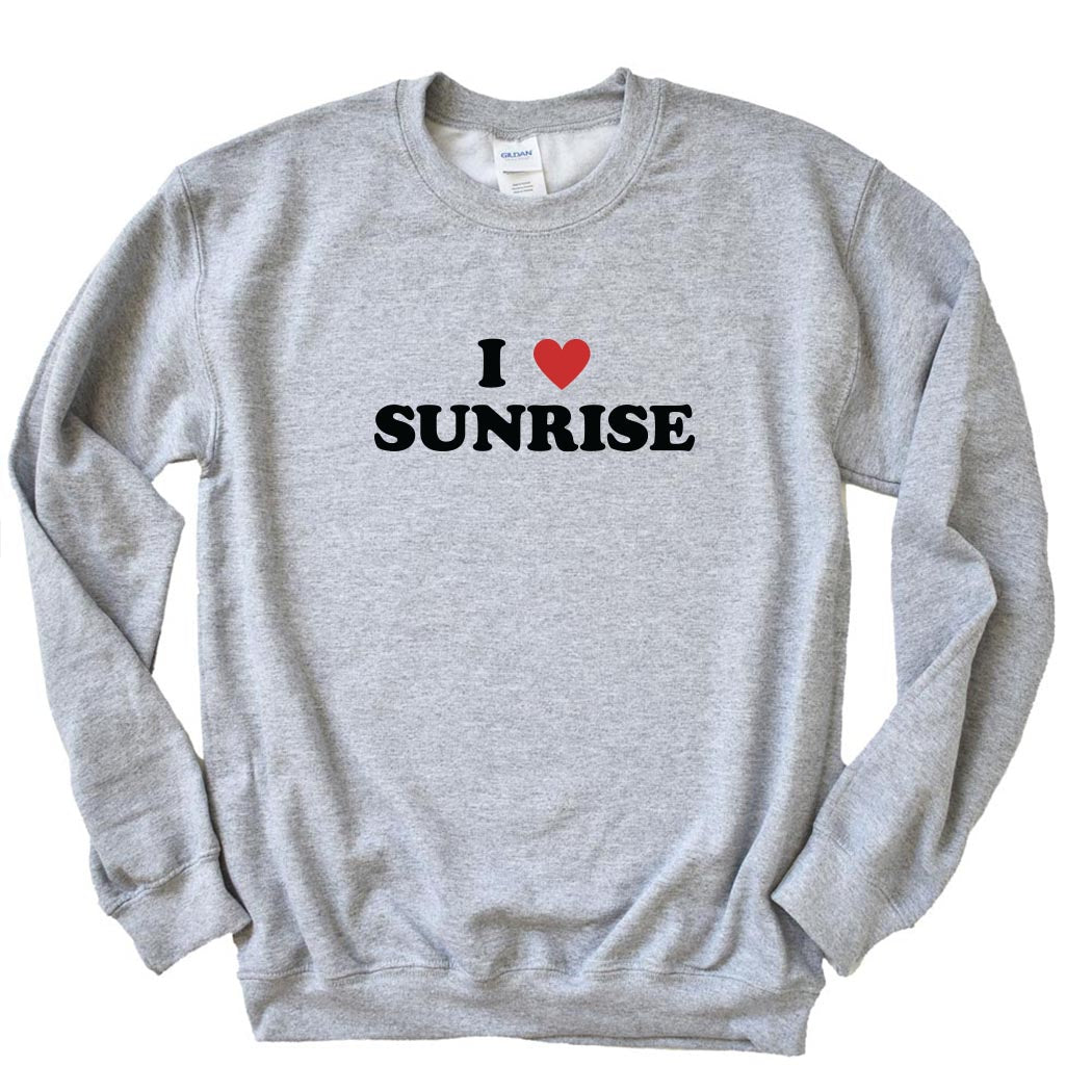 I Heart Sunrise ~ Crewneck Sweatshirt ~ Sunrise Day Camp - Chicago