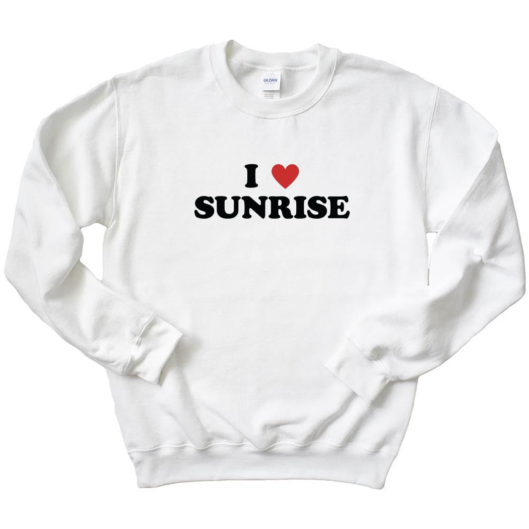 I Heart Sunrise ~ Crewneck Sweatshirt ~ Sunrise Day Camp - Chicago