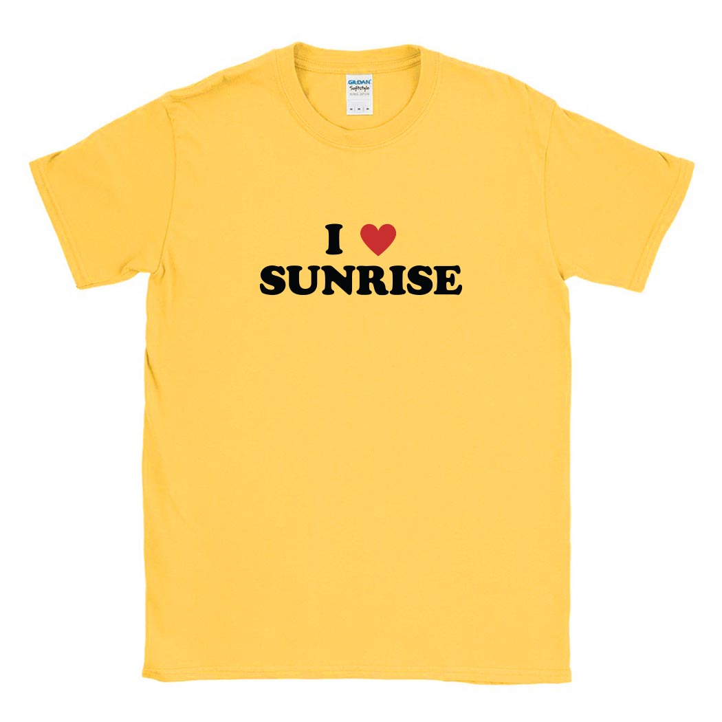 I Heart Sunrise ~ Cotton T-Shirt ~ Sunrise Day Camp - Chicago