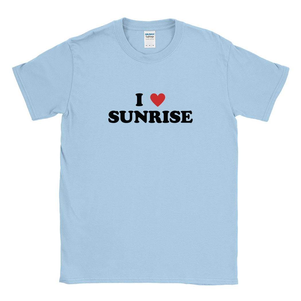 I Heart Sunrise ~ Cotton T-Shirt ~ Sunrise Day Camp - Chicago