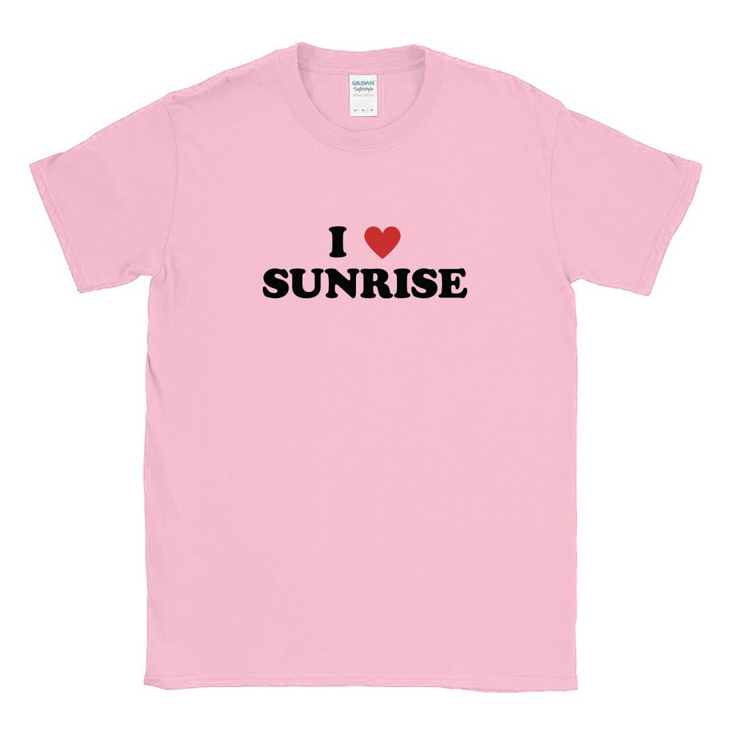 I Heart Sunrise ~ Cotton T-Shirt ~ Sunrise Day Camp - Chicago