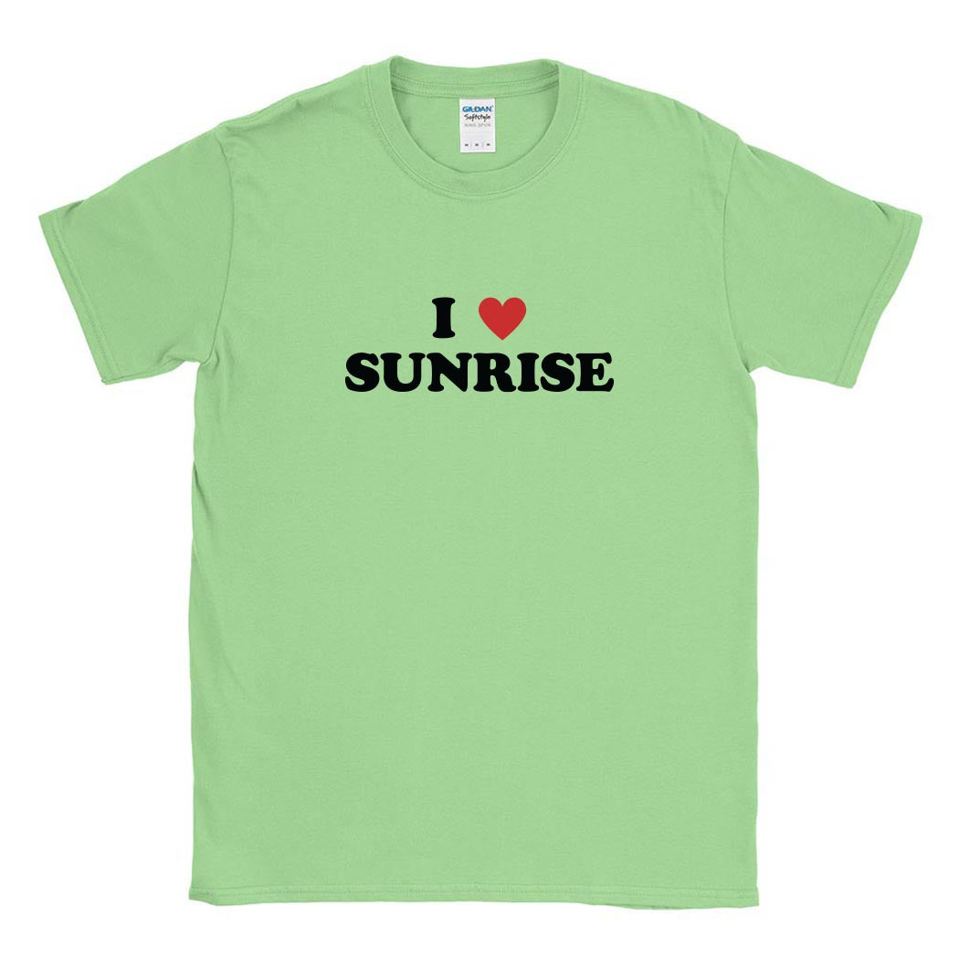 I Heart Sunrise ~ Cotton T-Shirt ~ Sunrise Day Camp - Chicago