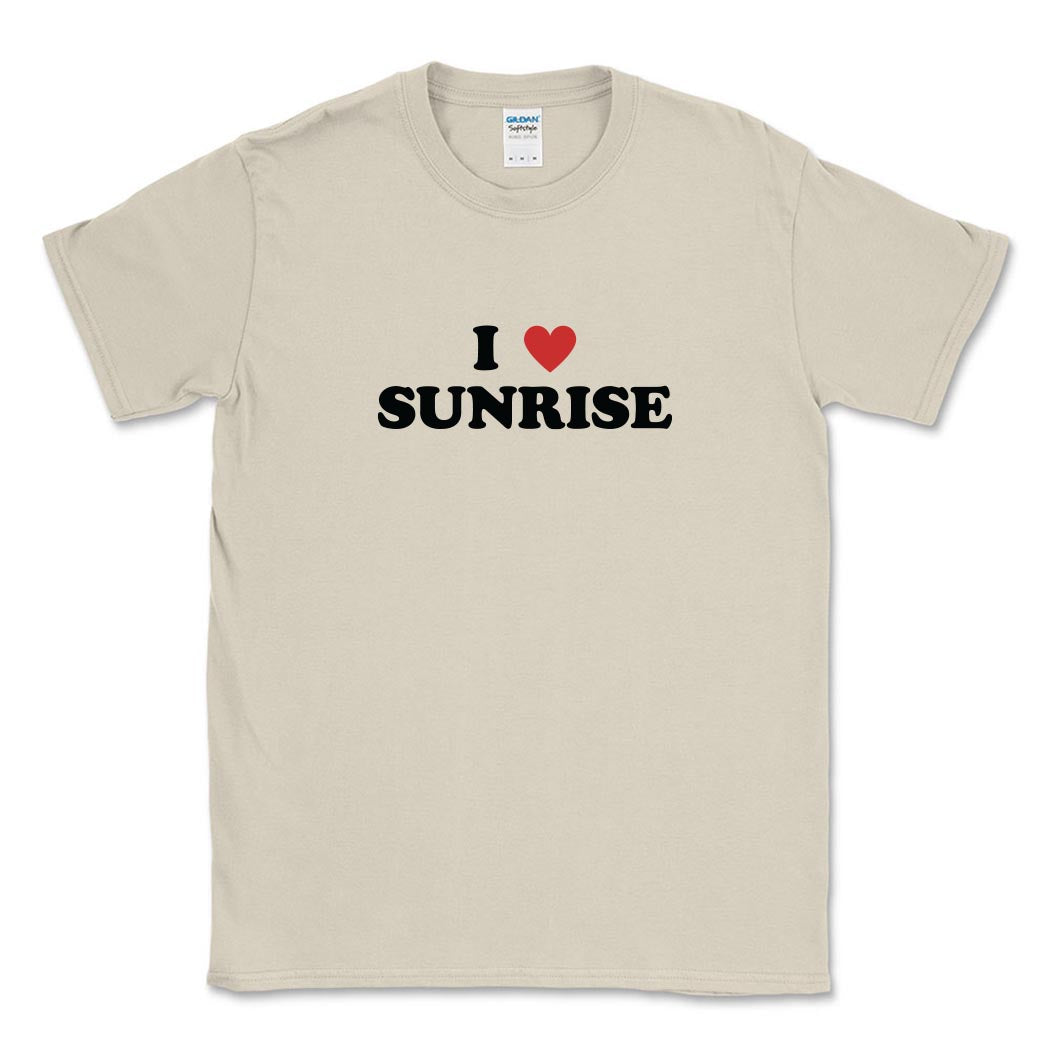 I Heart Sunrise ~ Cotton T-Shirt ~ Sunrise Day Camp - Chicago