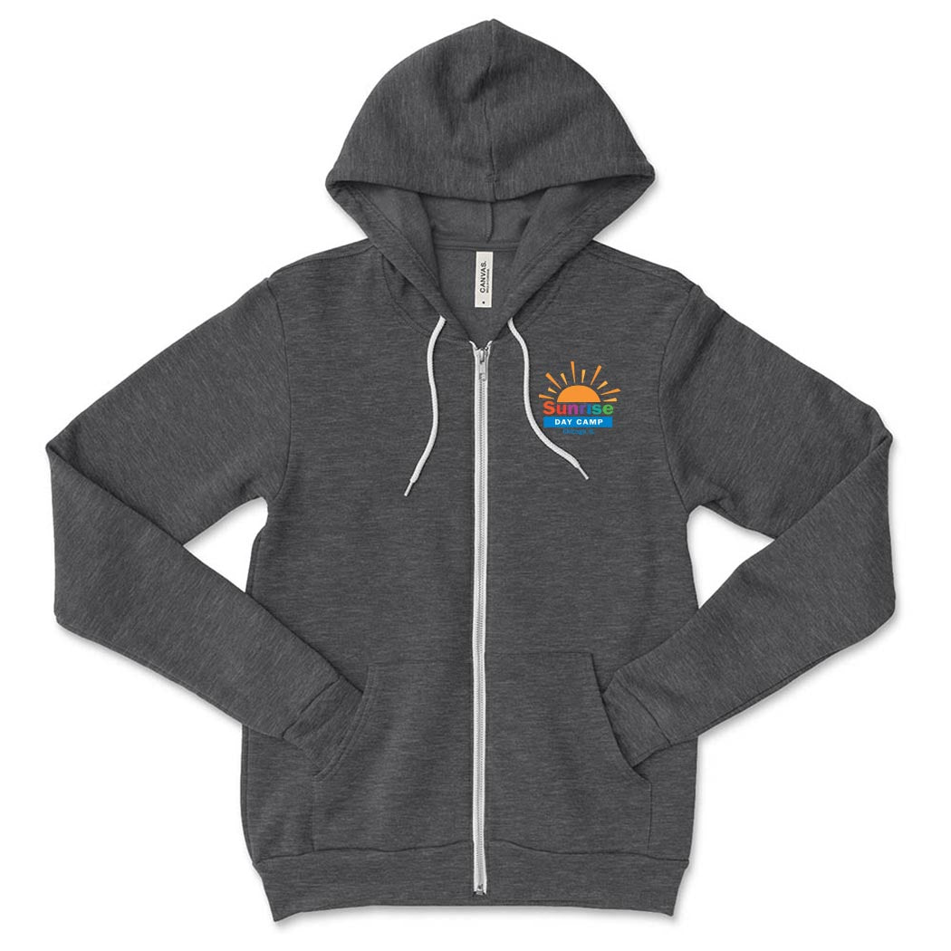 Sunrise Logo ~ Zip Hoodie ~ Sunrise Day Camp - Chicago