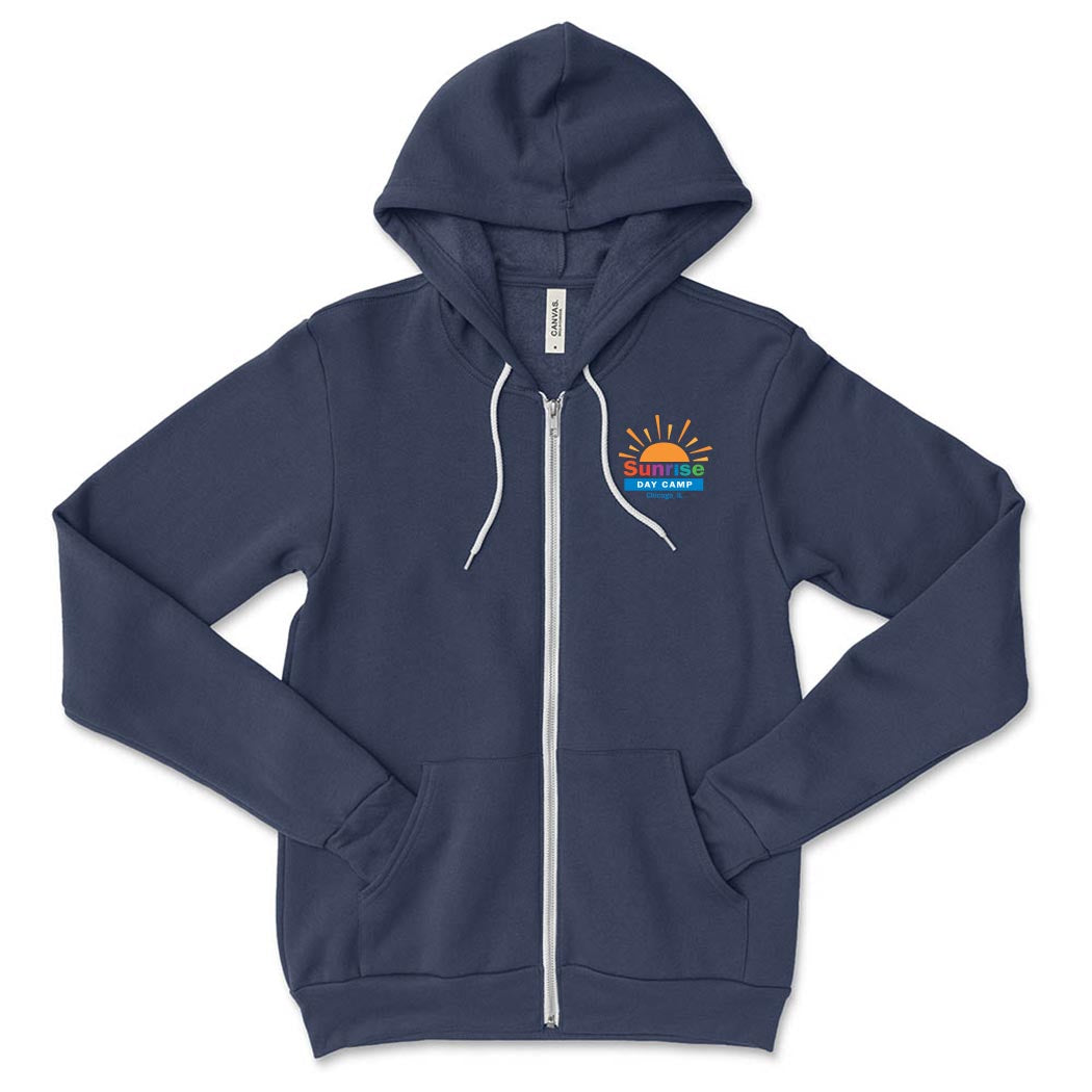 Sunrise Logo ~ Zip Hoodie ~ Sunrise Day Camp - Chicago