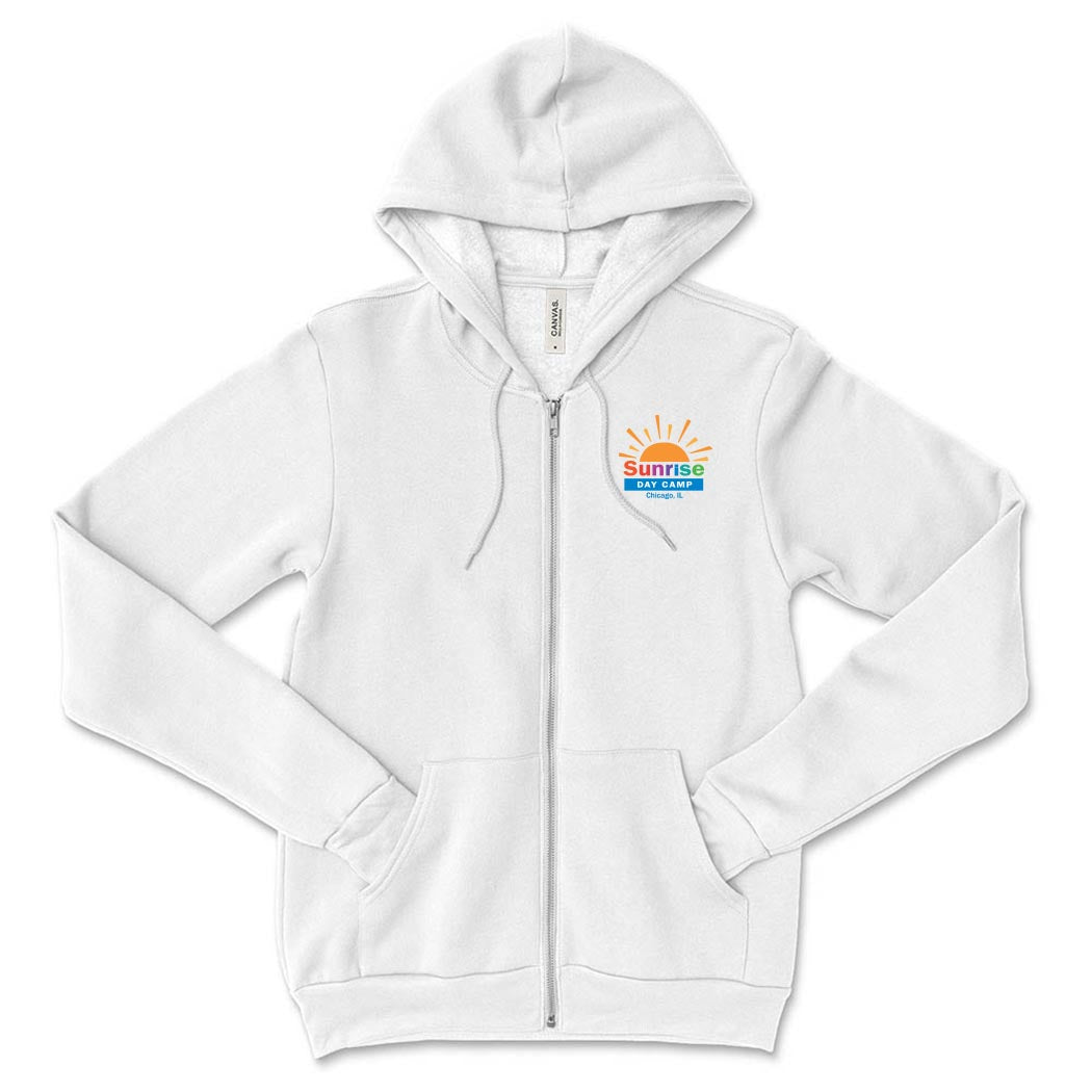 Sunrise Logo ~ Zip Hoodie ~ Sunrise Day Camp - Chicago