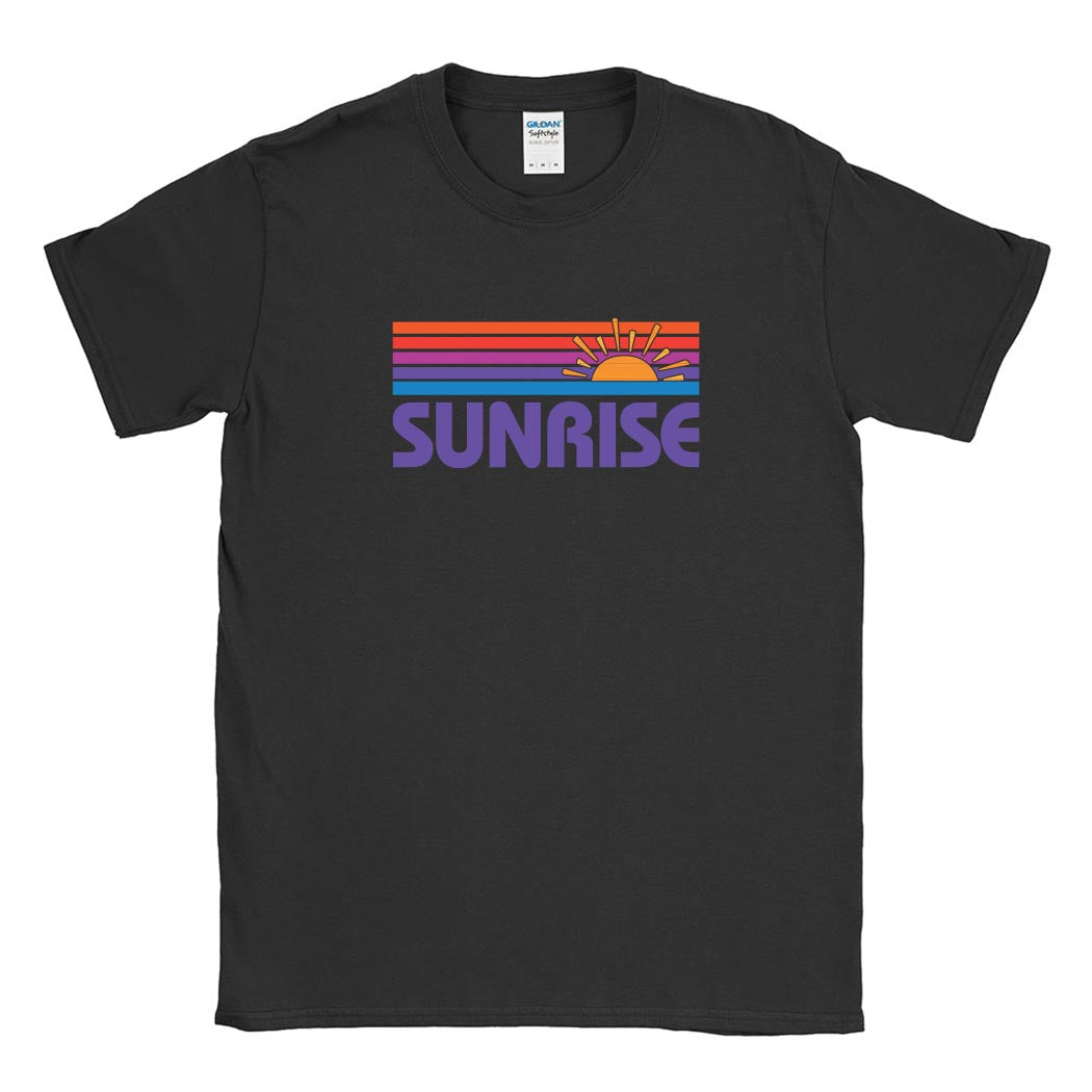 Sunrise Stripes ~ Cotton T-Shirt ~ Sunrise Day Camp - Chicago
