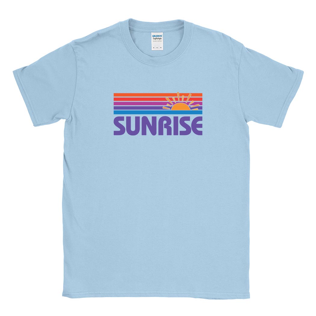 Sunrise Stripes ~ Cotton T-Shirt ~ Sunrise Day Camp - Chicago