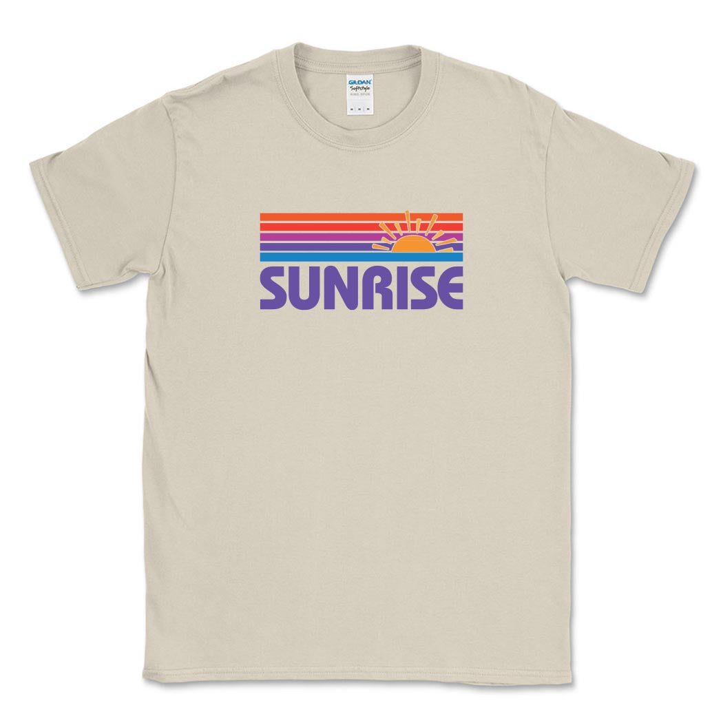 Sunrise Stripes ~ Cotton T-Shirt ~ Sunrise Day Camp - Chicago