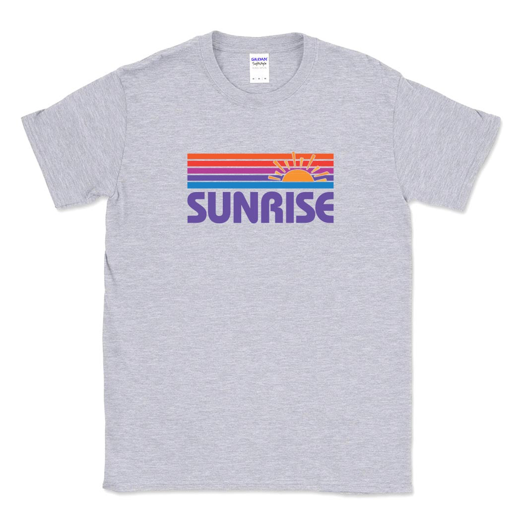 Sunrise Stripes ~ Cotton T-Shirt ~ Sunrise Day Camp - Chicago