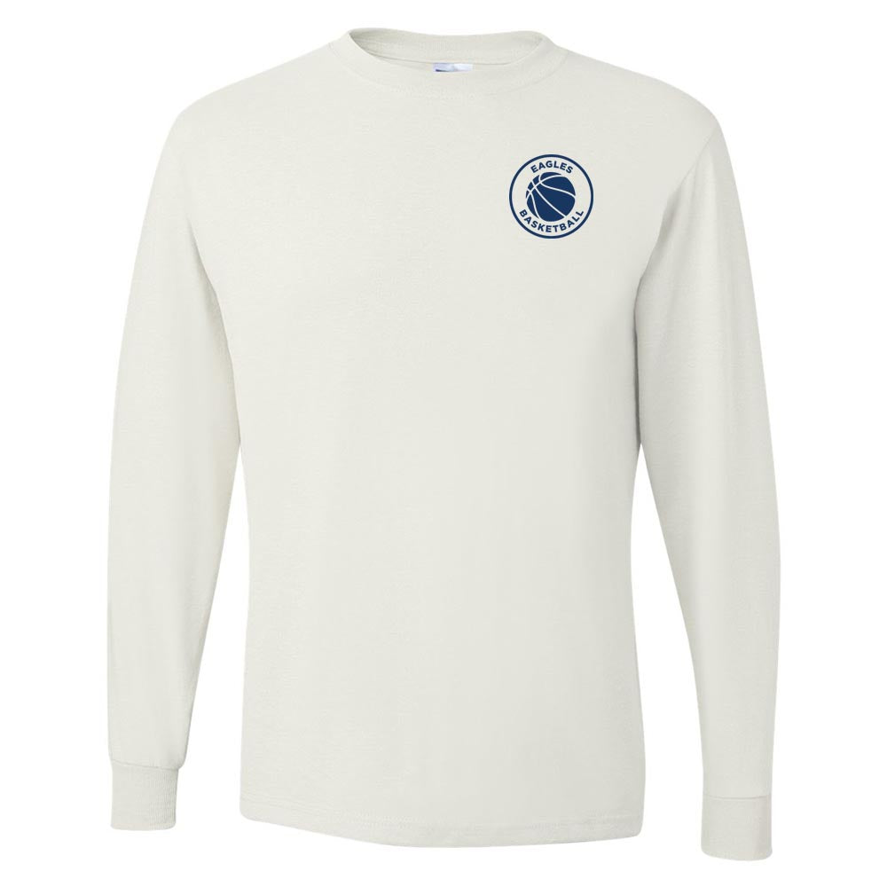 BASKETBALL DRI POWER LONG SLEEVE TEE ~ SUNSET RIDGE SCHOOL ~ youth & adult ~ classic fit