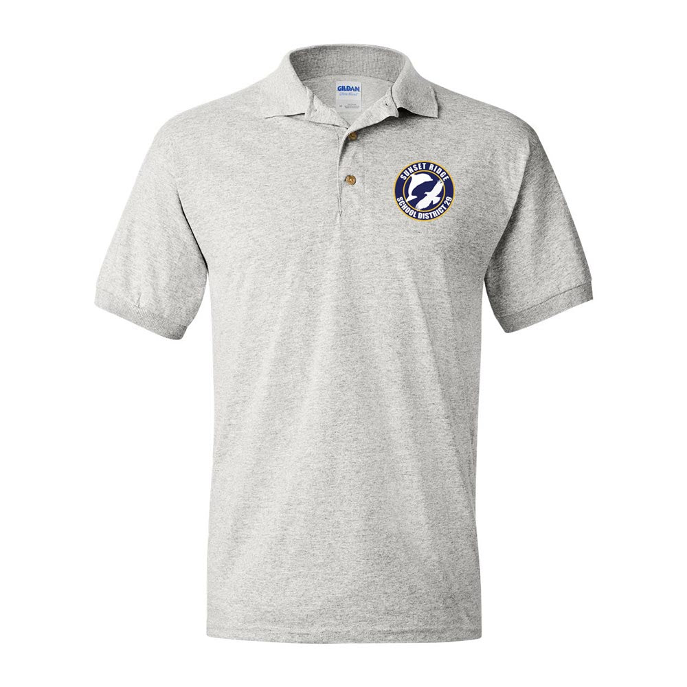 Logo ~ 50/50 Polo ~ Sunset Ridge School District 29