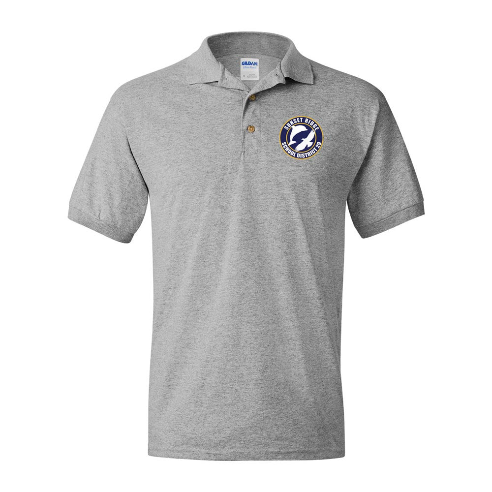 Logo ~ 50/50 Polo ~ Sunset Ridge School District 29