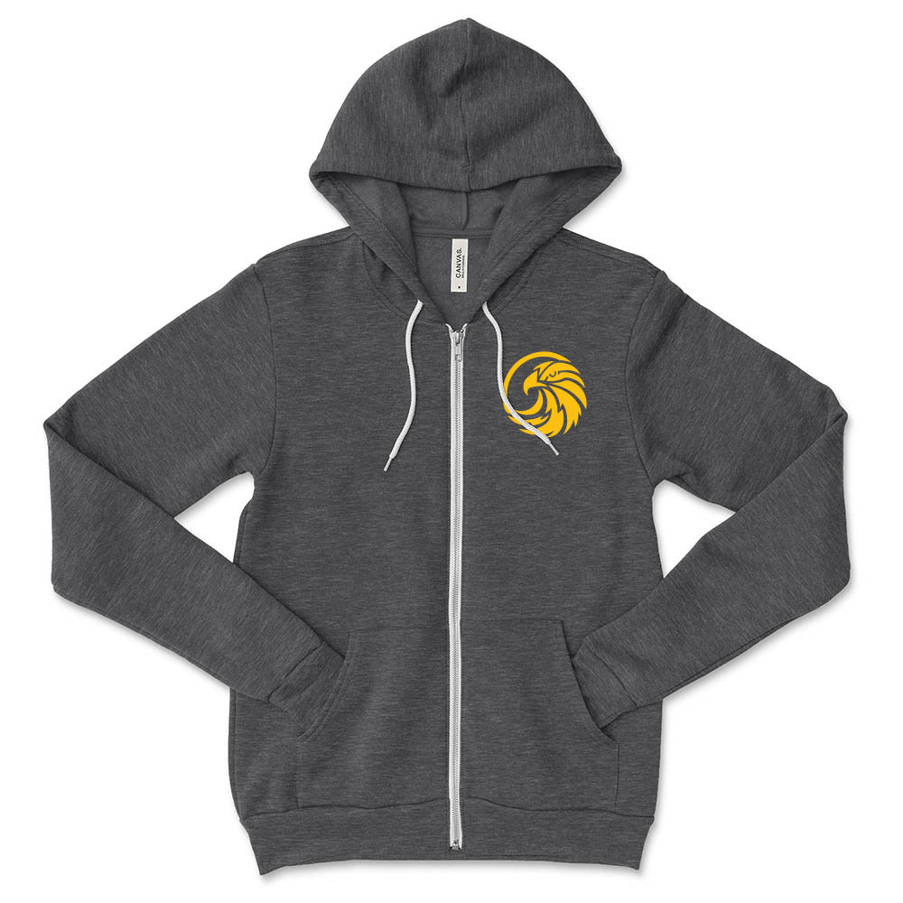 Eagle Mascot ~ Zip Hoodie ~ Sunset Ridge Middle School
