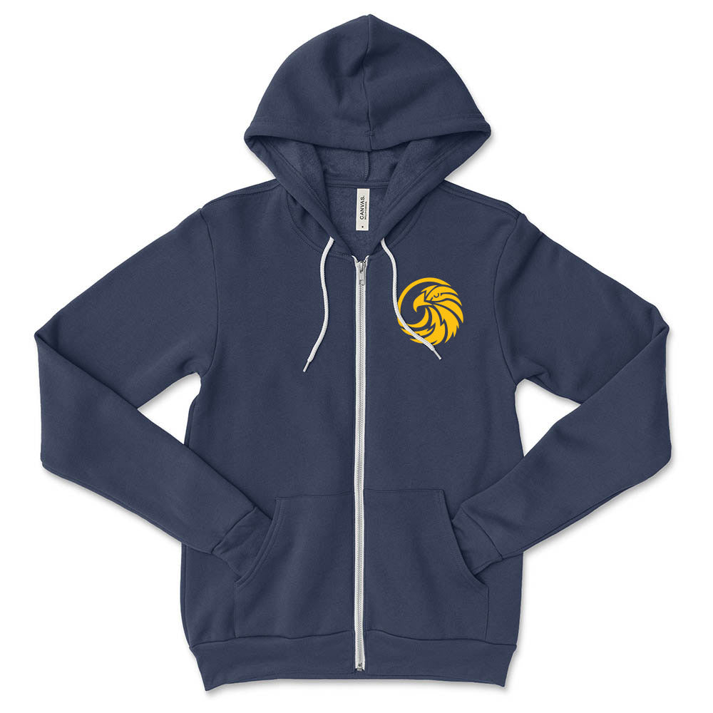Eagle Mascot ~ Zip Hoodie ~ Sunset Ridge Middle School