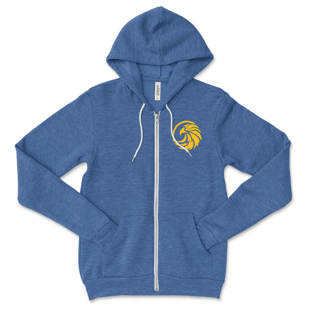 Eagle Mascot ~ Zip Hoodie ~ Sunset Ridge Middle School