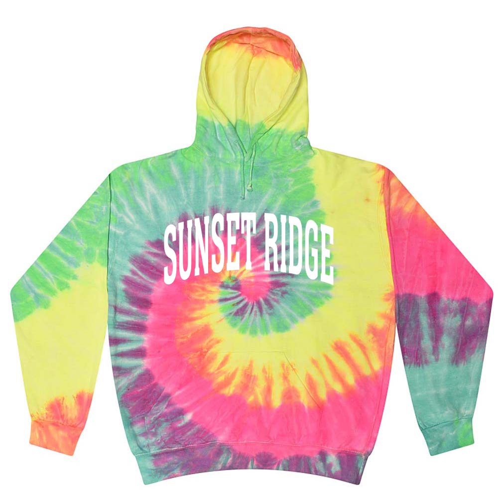 Extended Arc ~ Tie Dye Hoodie ~ Sunset Ridge Middle School