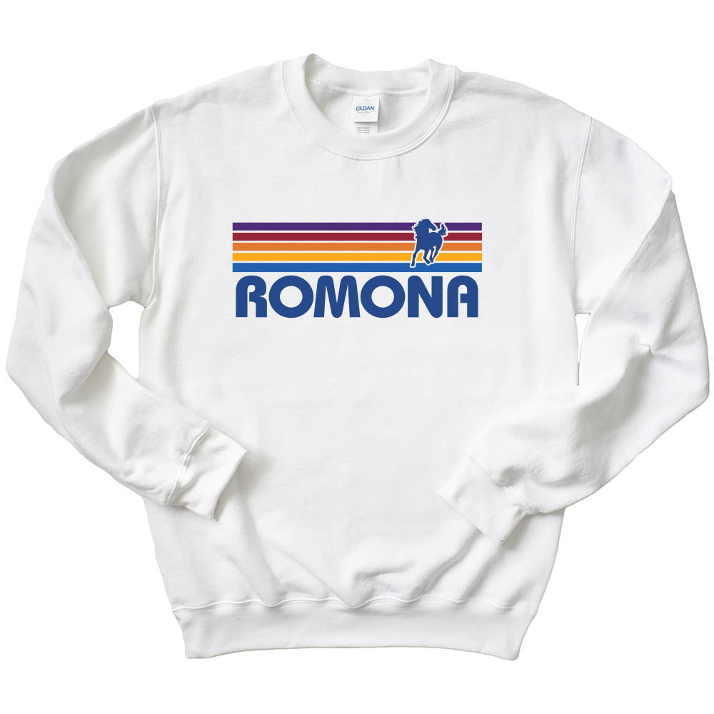 Sunset Stripes ~ Crewneck Sweatshirt ~ Romona Elementary School