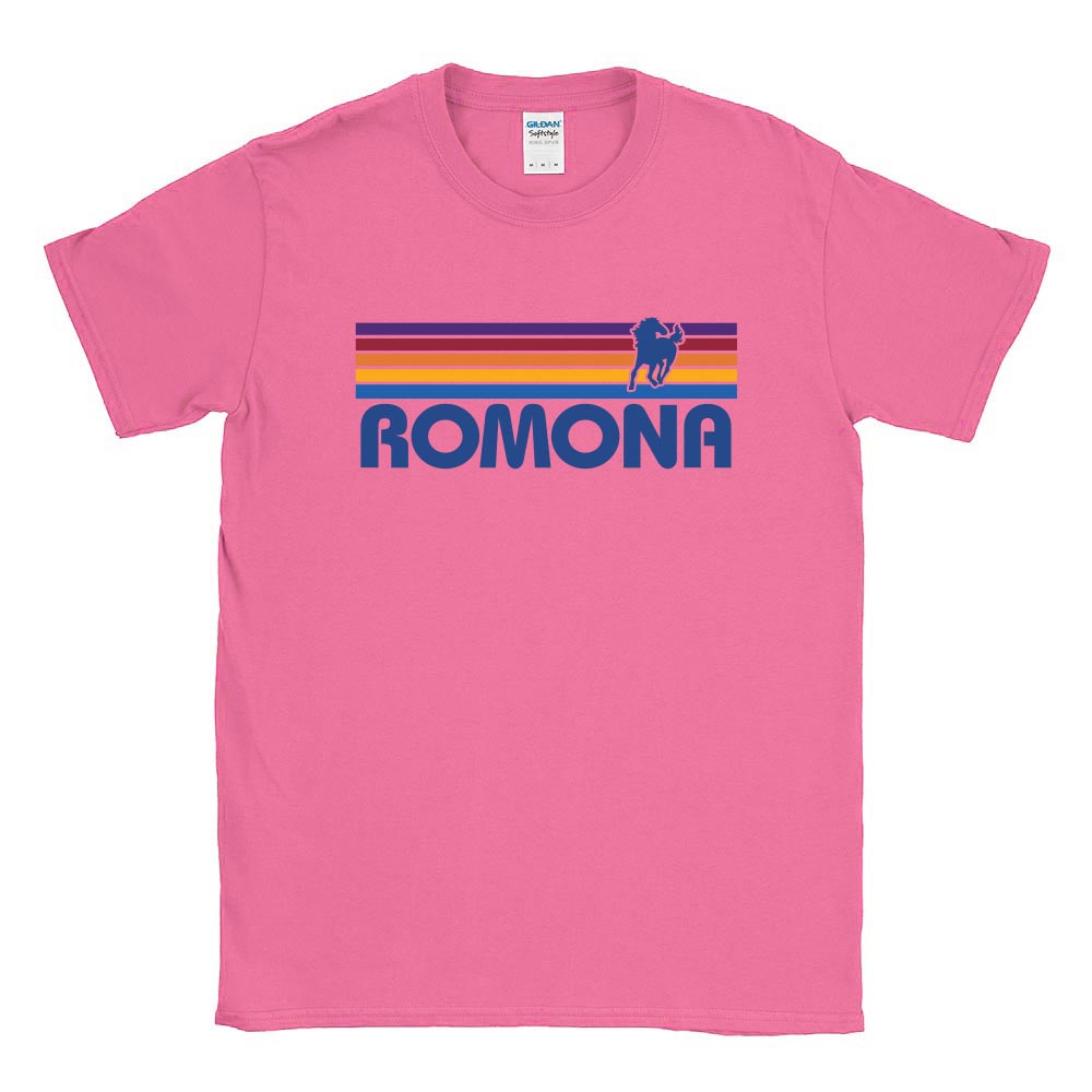 Sunset Stripes ~ Cotton T-Shirt ~ Romona Elementary School