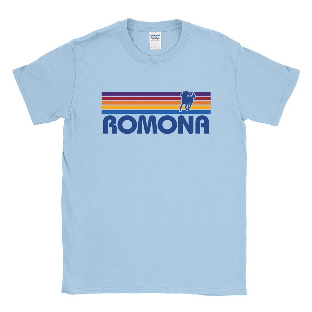 Sunset Stripes ~ Cotton T-Shirt ~ Romona Elementary School