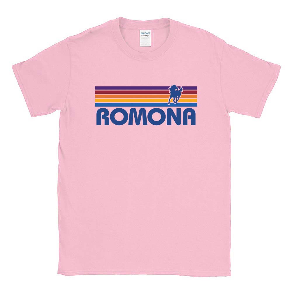 Sunset Stripes ~ Cotton T-Shirt ~ Romona Elementary School