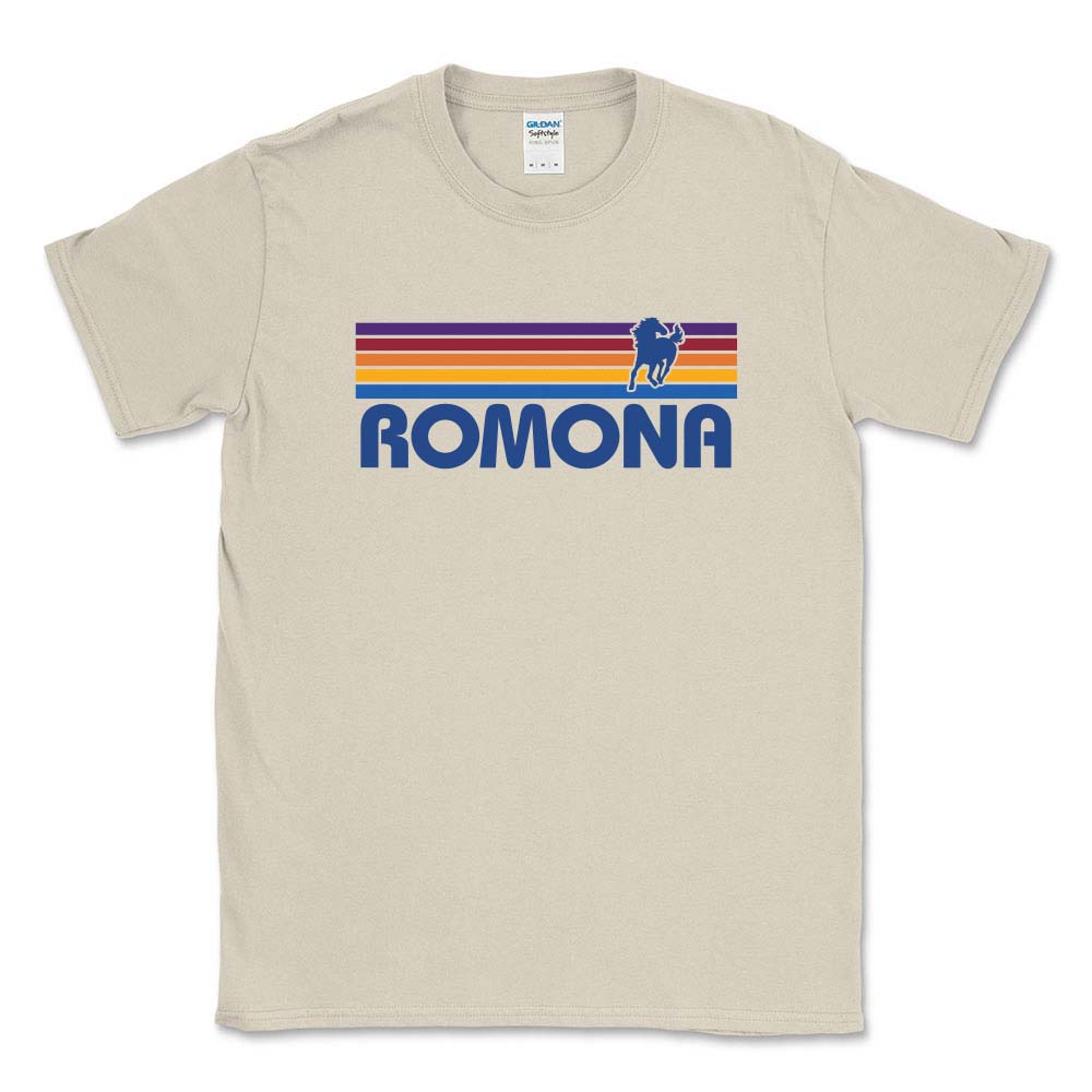 Sunset Stripes ~ Cotton T-Shirt ~ Romona Elementary School