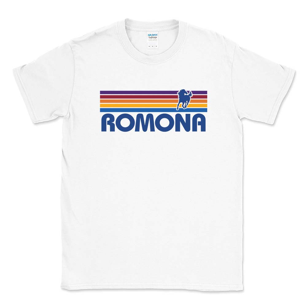 Sunset Stripes ~ Cotton T-Shirt ~ Romona Elementary School