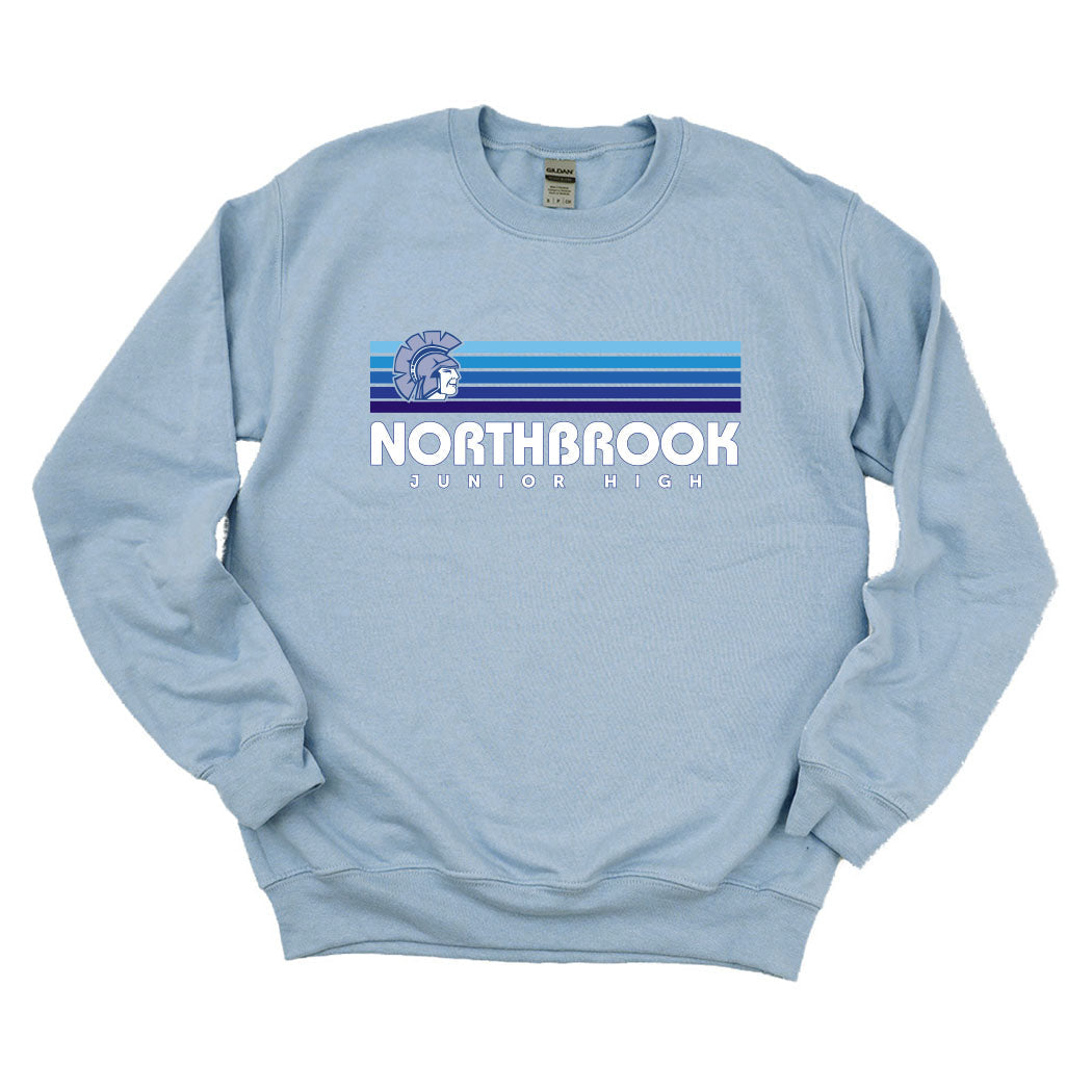 Sunset Stripes ~ Crewneck Sweatshirt ~ Northbrook Junior High School