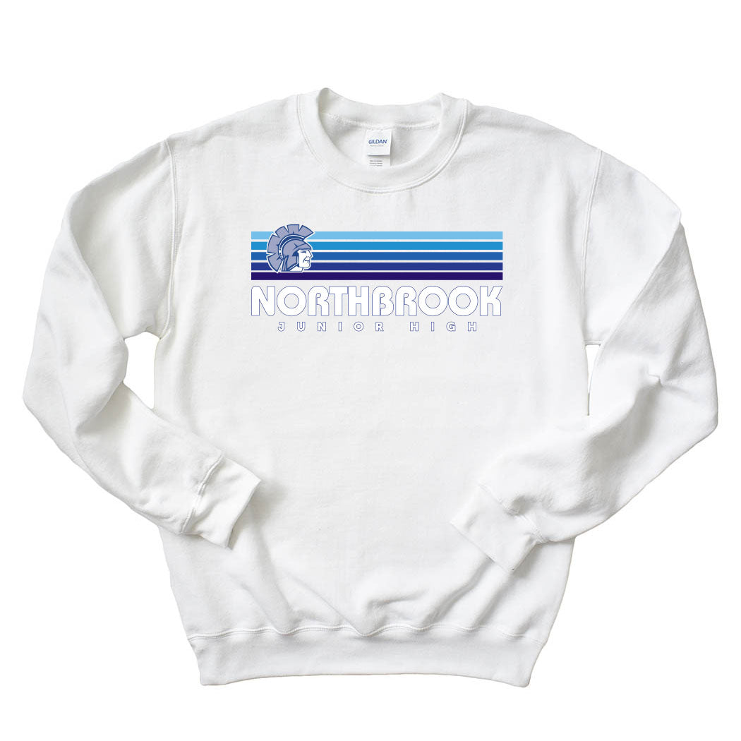 Sunset Stripes ~ Crewneck Sweatshirt ~ Northbrook Junior High School