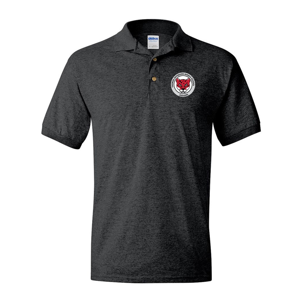 School Logo ~ 50/50 Polo ~ Thomas Jefferson Middle School