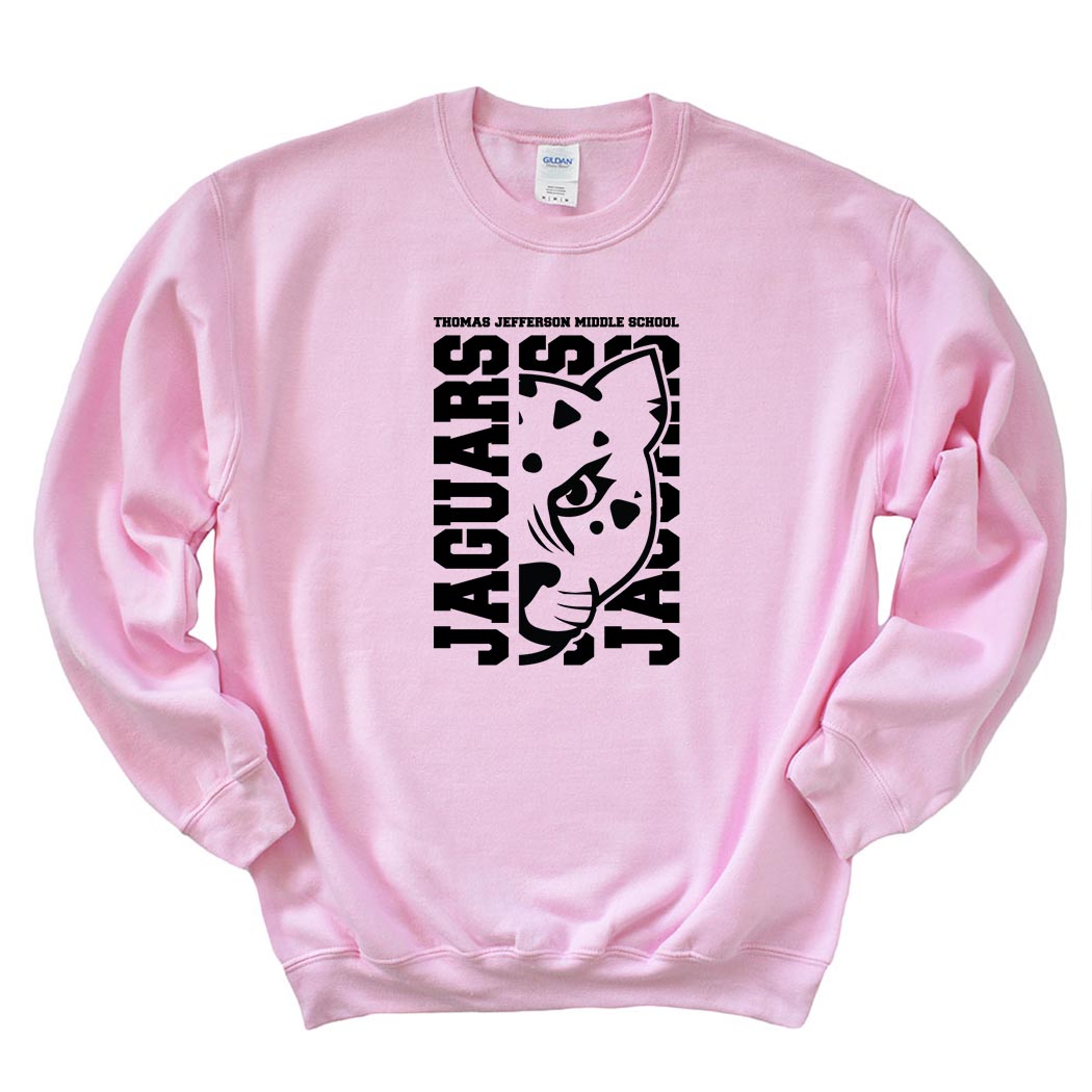 Mascot Head ~ Crewneck Sweatshirt ~ Thomas Jefferson Middle School