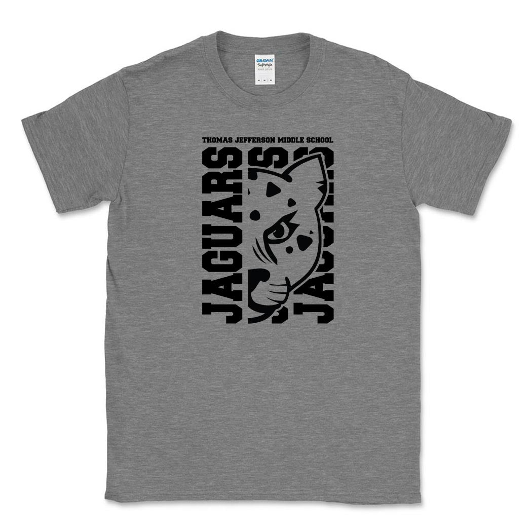 Mascot Head ~ Cotton T-Shirt ~ Thomas Jefferson Middle School
