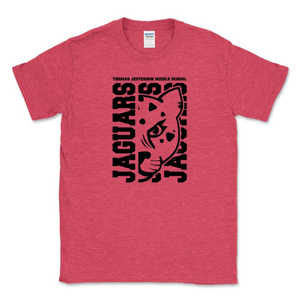 Mascot Head ~ Cotton T-Shirt ~ Thomas Jefferson Middle School