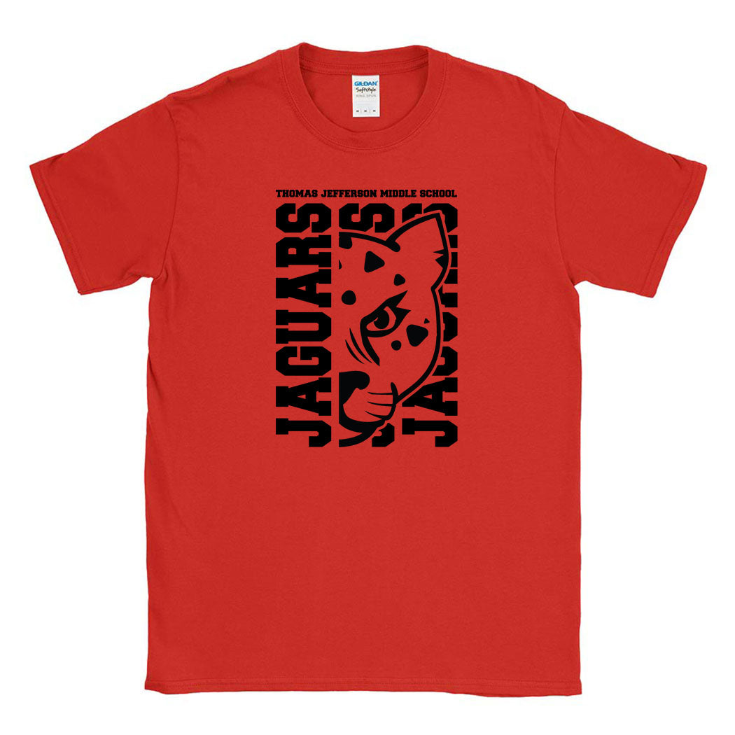 Mascot Head ~ Cotton T-Shirt ~ Thomas Jefferson Middle School