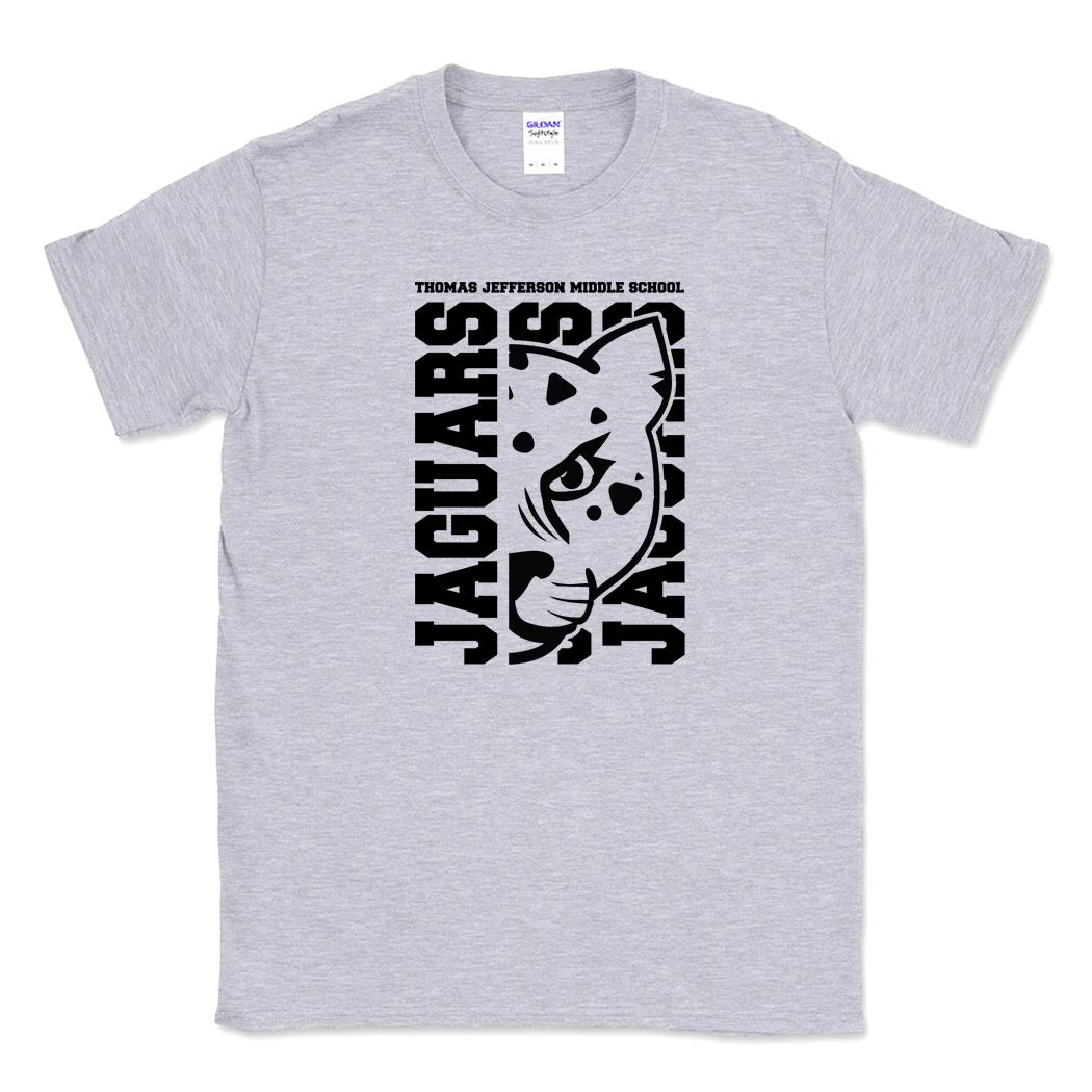 Mascot Head ~ Cotton T-Shirt ~ Thomas Jefferson Middle School