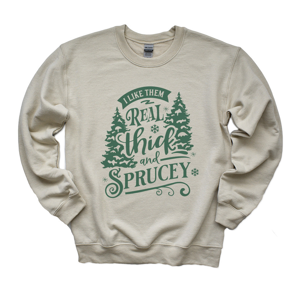 Thick and Sprucey ~ Crewneck Sweatshirt ~ humanKIND