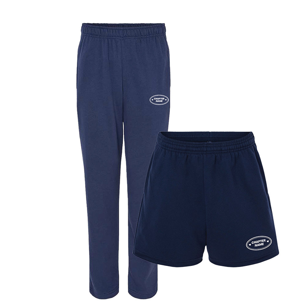 Trendsetter Set ~ Women's Cutoff Fleece Shorts or Straight Leg Sweatpants ~ BBYO GMR