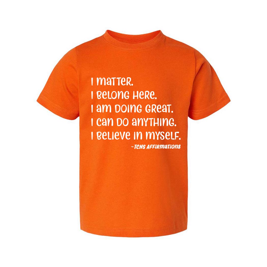 Affirmations ~ Toddler T-Shirt ~ Trinity Nursery School