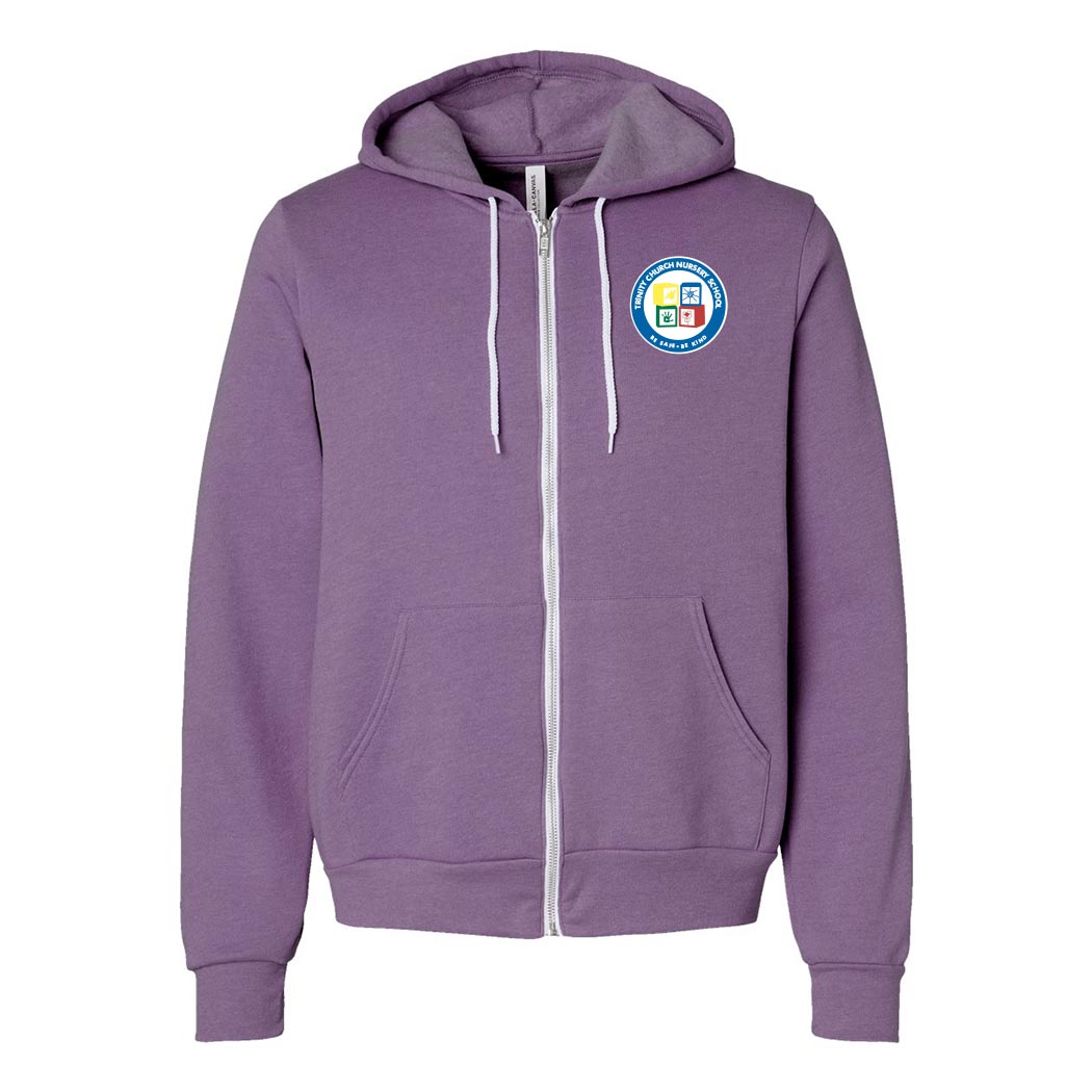 Trinity Badge ~ Zip Hoodie ~ Trinity Nursery School