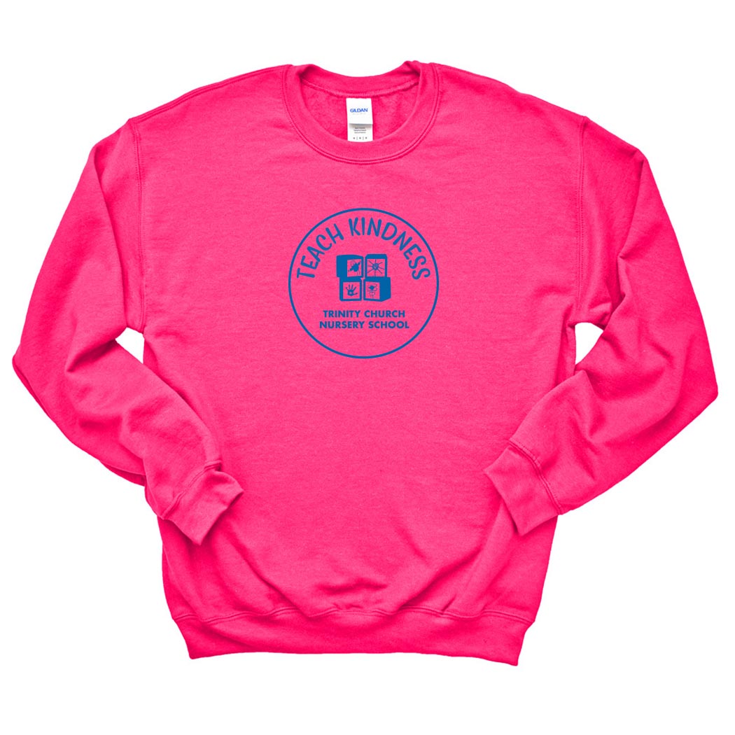 Teach Kindness ~ Raglan Crewneck Sweatshirt ~ Trinity Nursery School