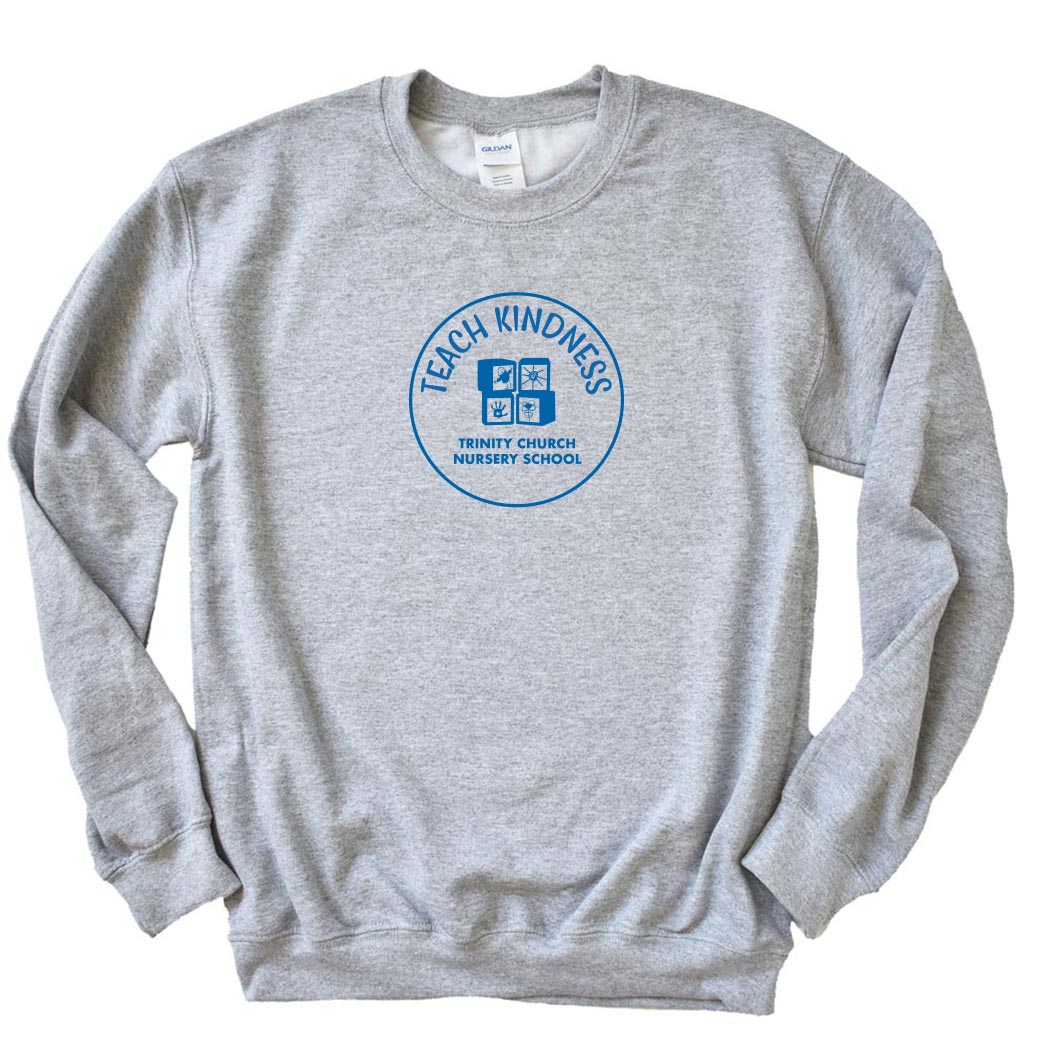 Teach Kindness ~ Raglan Crewneck Sweatshirt ~ Trinity Nursery School
